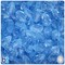 BeadTin Light Sapphire Transparent 13mm Faceted Pear Plastic Craft Beads (30pcs)